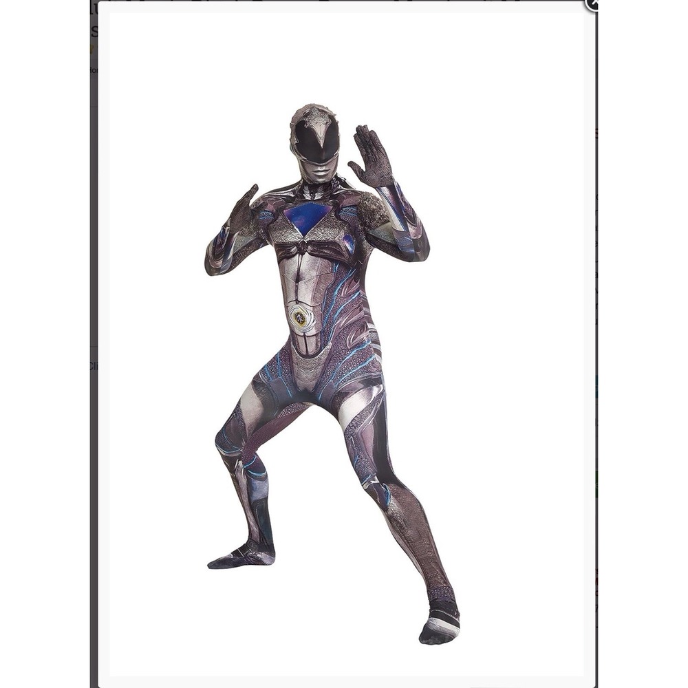 Morphsuits MorphCostumes Black Power Rangers Costume New - Size Large